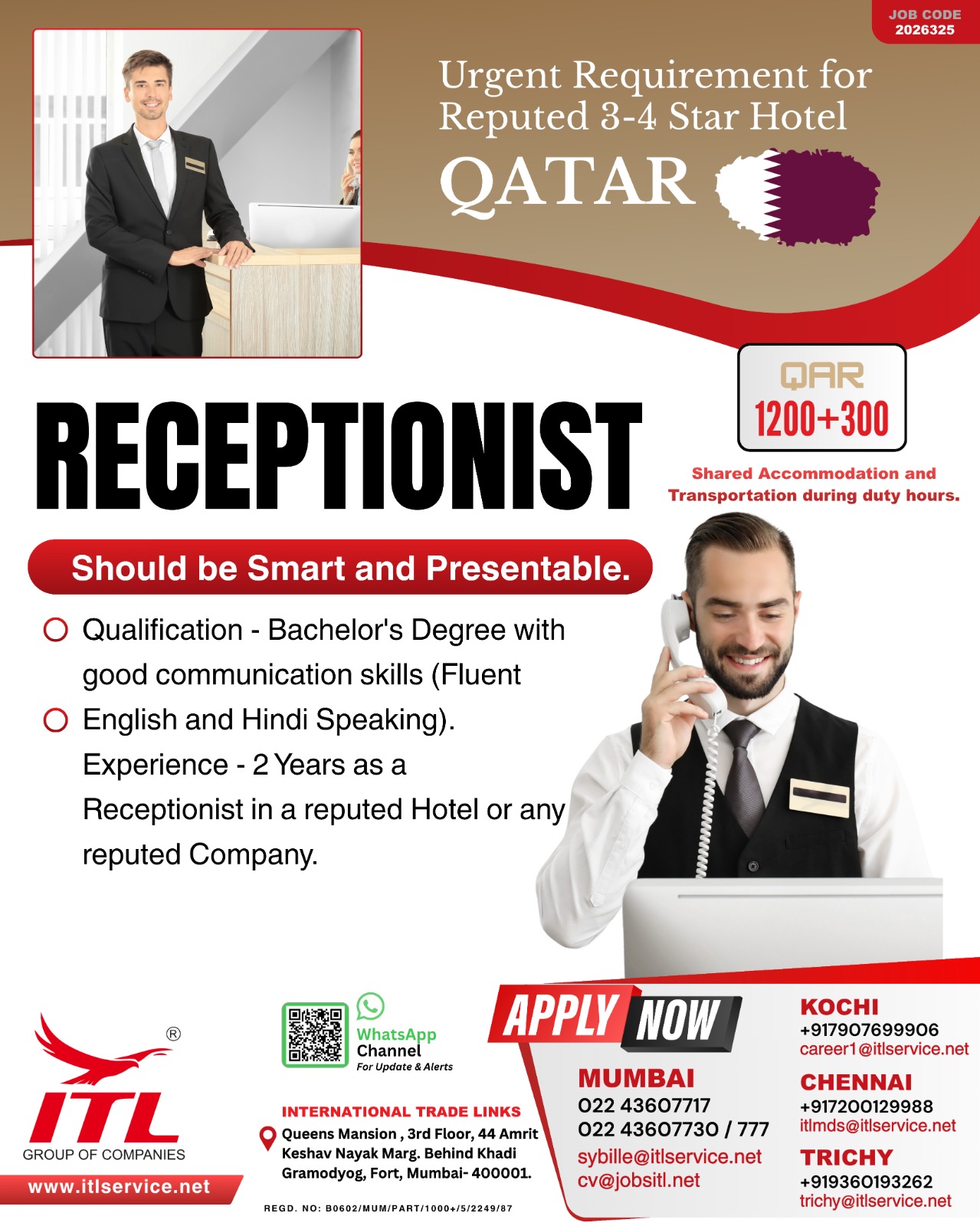 Urgent Requirement For Qatar