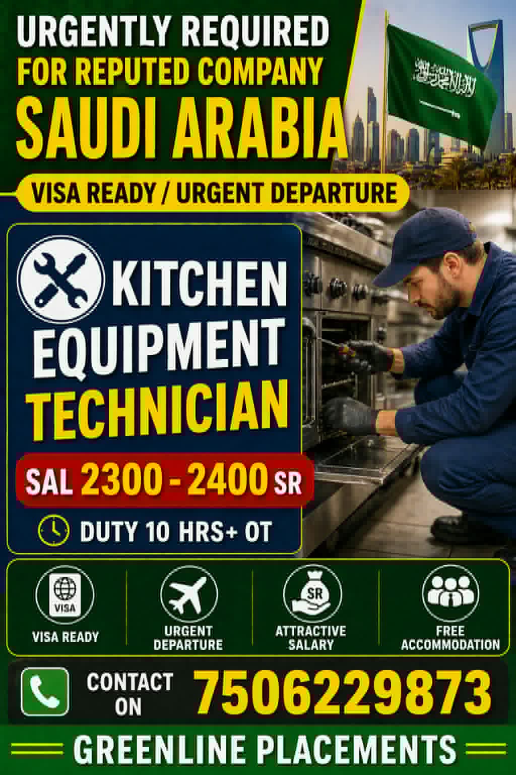 Urgent Requirement For Saudi Arabia