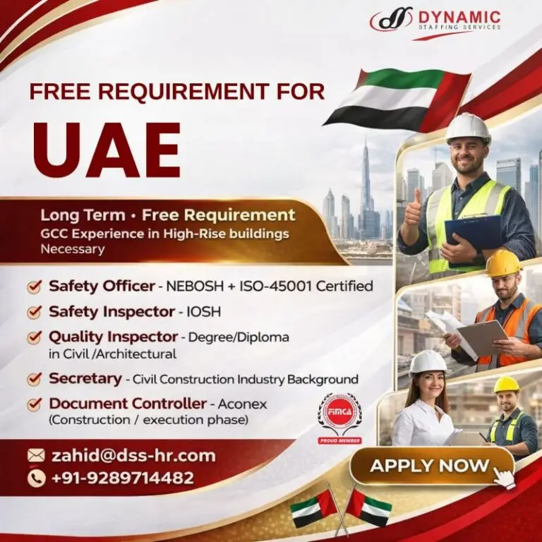 Urgent Requirement For UAE