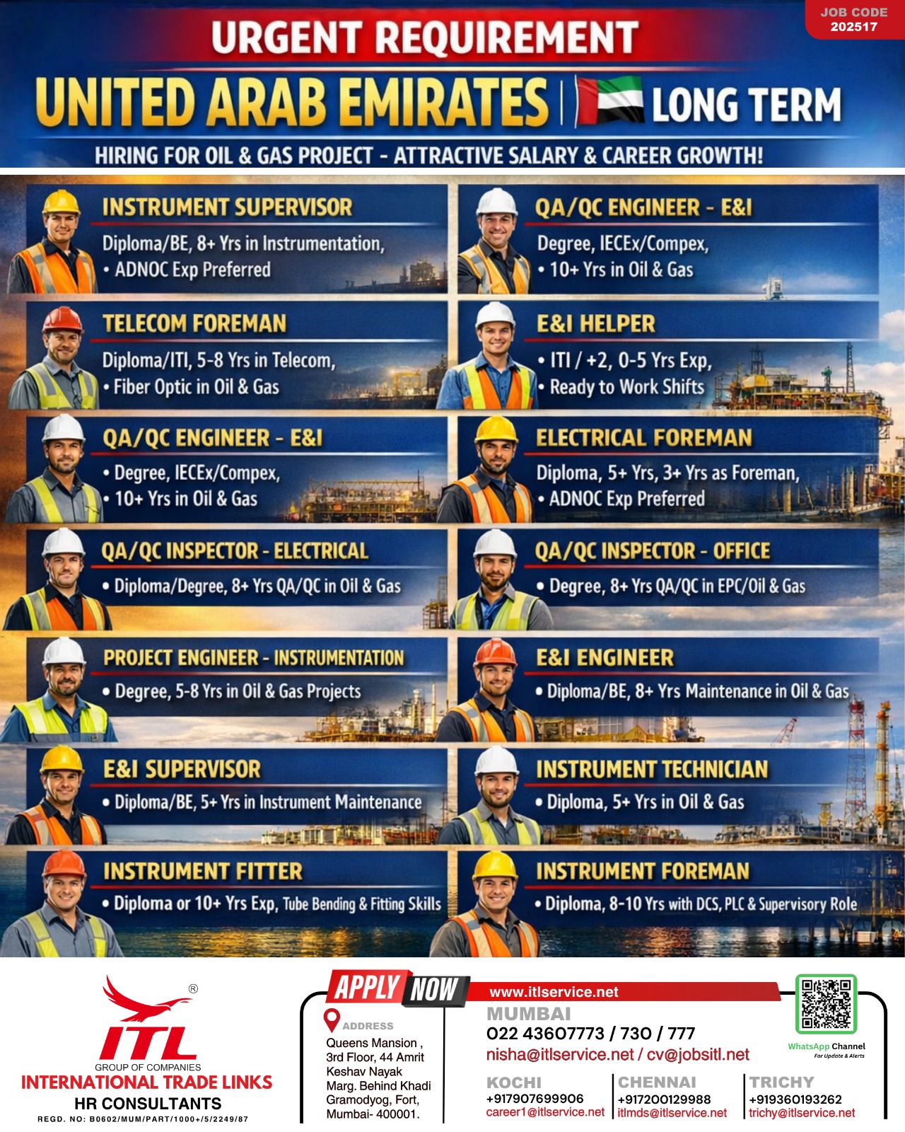 Urgent Requirement For UAE