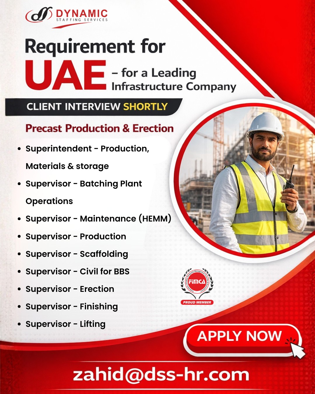 Urgent Requirement For UAE