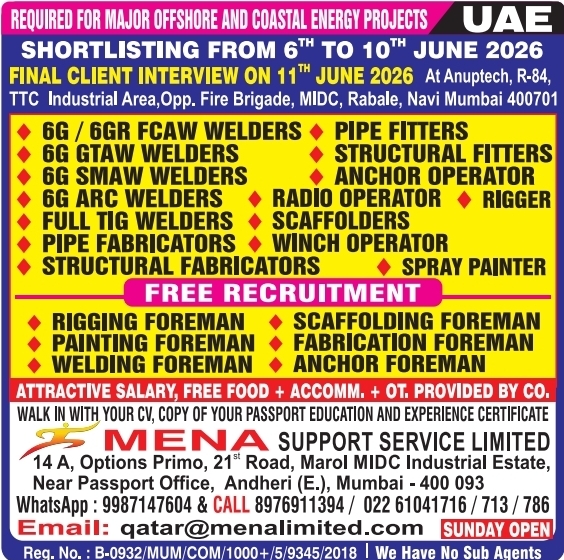 Urgent Requirement For UAE