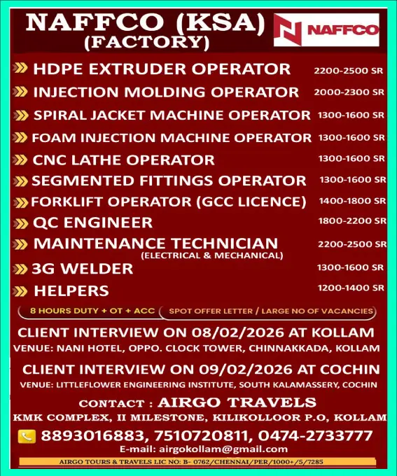 Urgent Requirement KSA