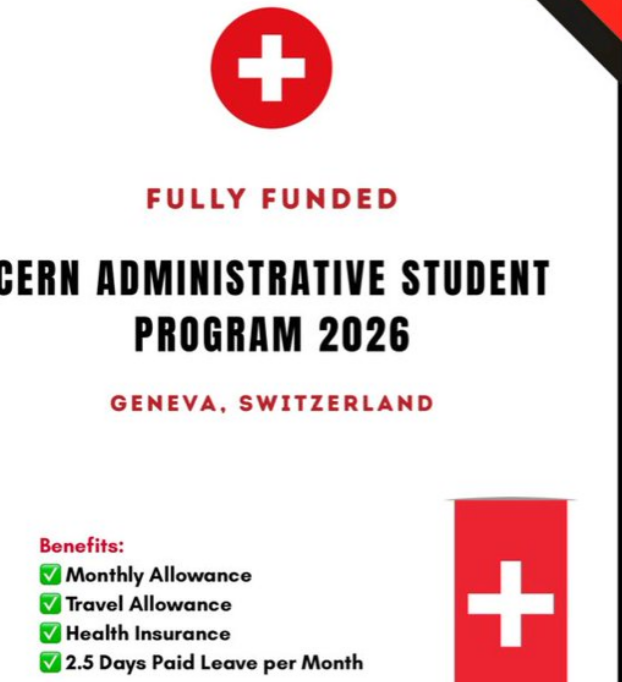 CERN Administrative Student Program 2026🇨🇭 | Fully Funded