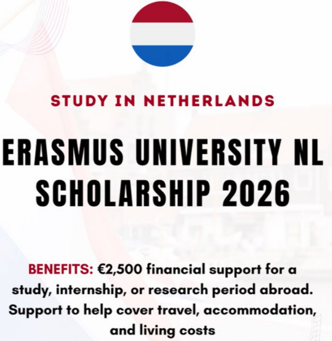 Erasmus University NL Scholarship 2026 | Netherlands
