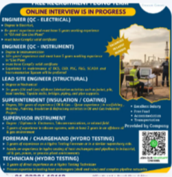 FREE RECRUITMENT – QATAR COUNTRY