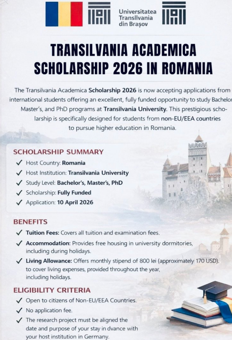 Transilvania Academica Scholarship 2026 | Fully Funded