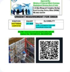 URGENT REQUIREMENT FOR OMAN