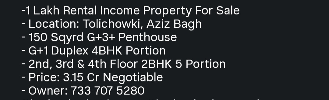 🏢 1 Lakh Monthly Rental Income Property For Sale 🏢