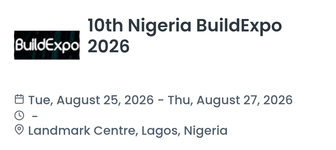 10th Nigeria BuildExpo 2026