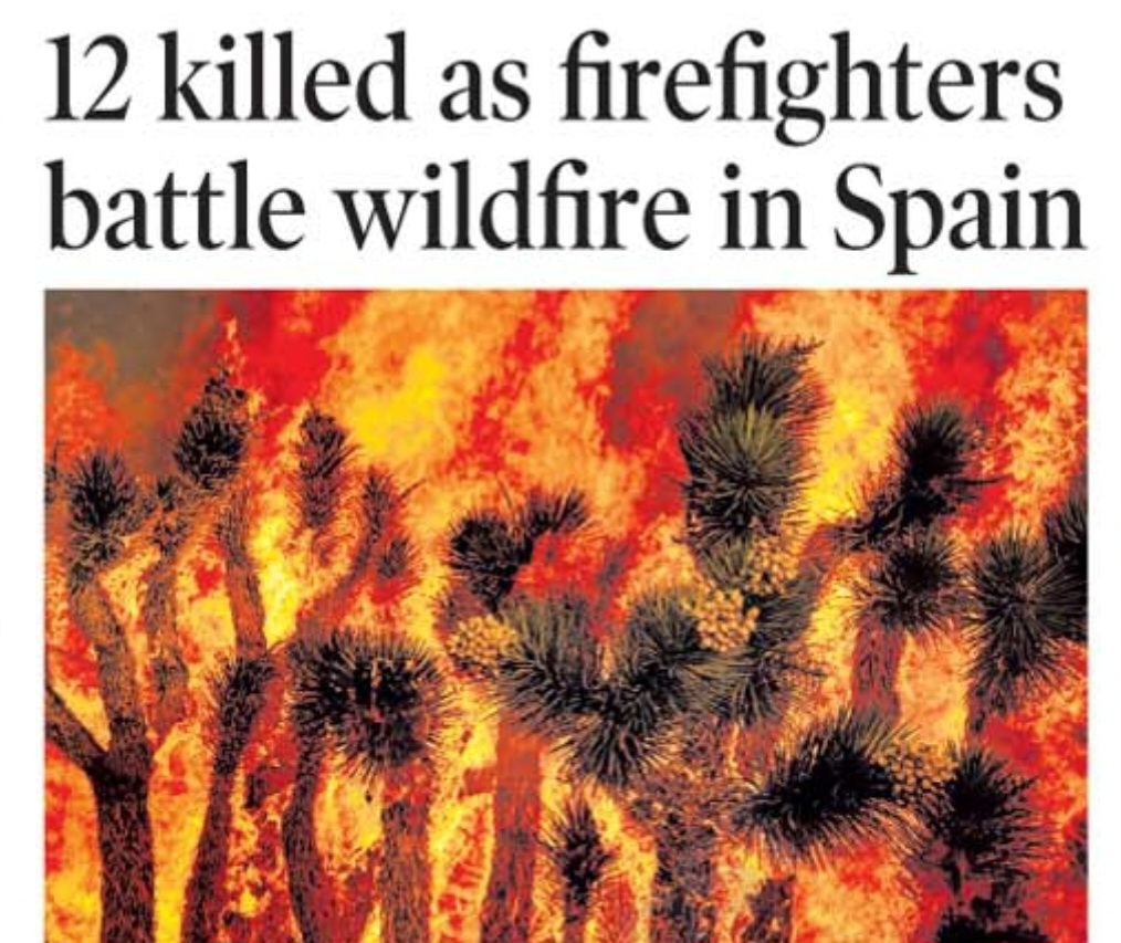 12 Killed in Spain Wildfire as Firefighters Continue Battle Against Massive Blaze