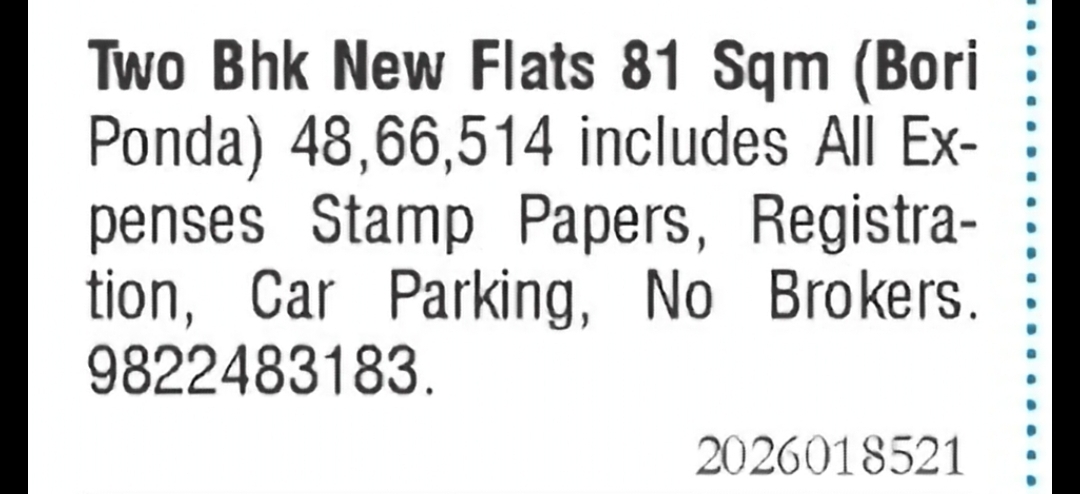 2 BHK New Flats for Sale – Bori, Ponda