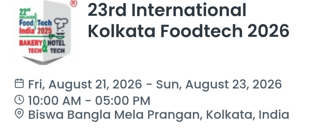 23rd International Kolkata Foodtech 2026