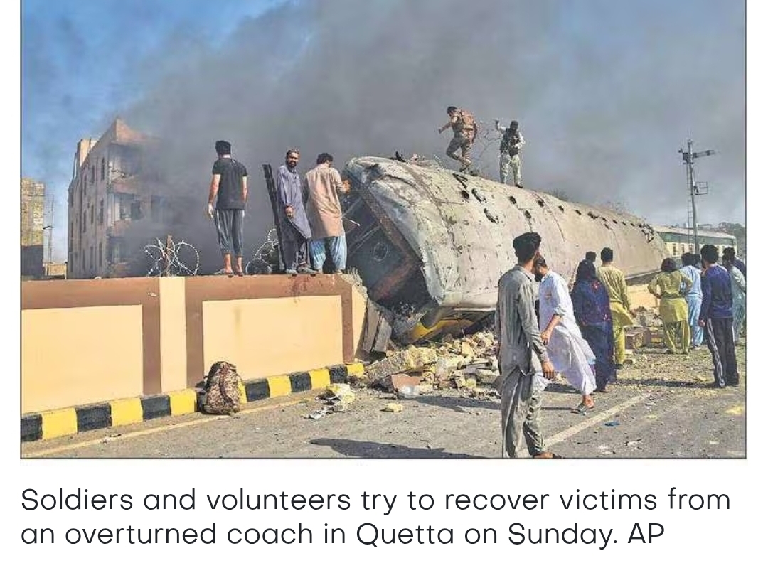 24 dead in train blast targeting Pak military