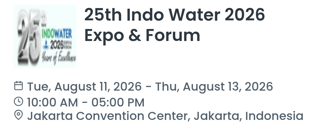 25th Indo Water 2026 Expo & Forum