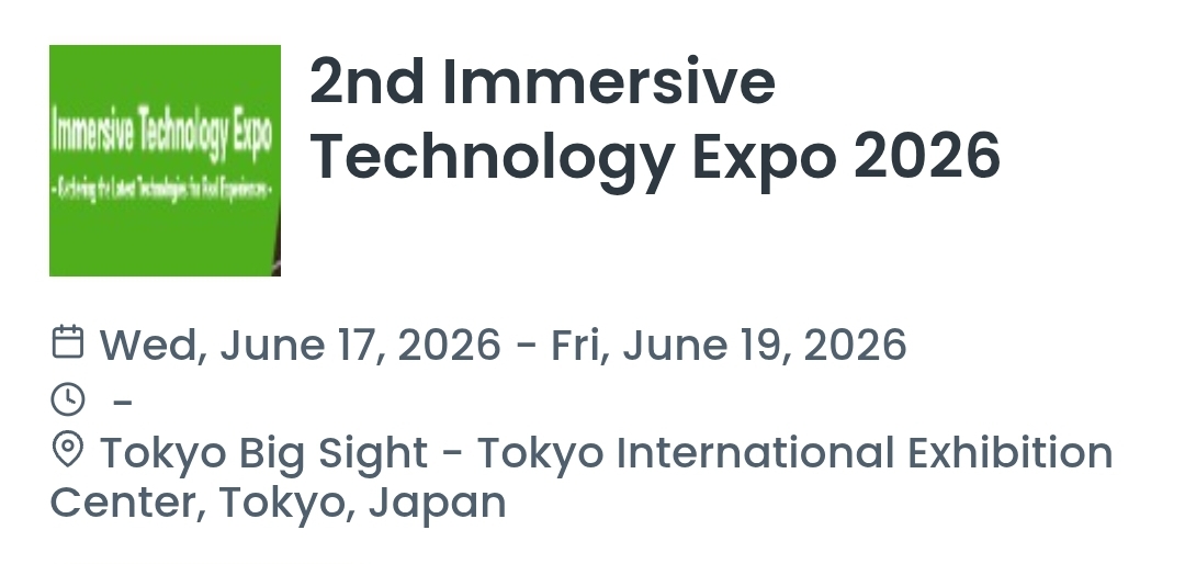 2nd Immersive Technology Expo 2026