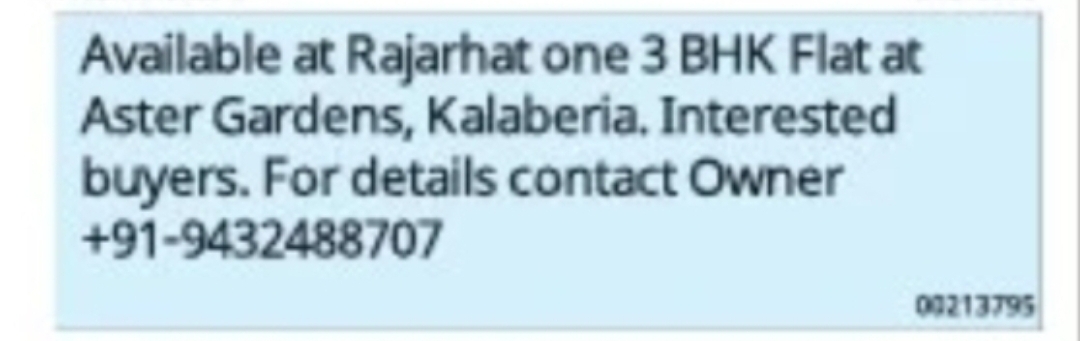 3 BHK Flat for Sale – Aster Gardens, Rajarhat