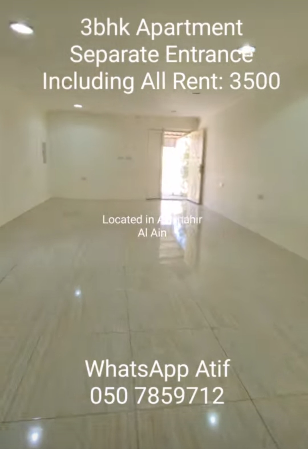 🏠 3BHK Portion for Rent – Al Ain