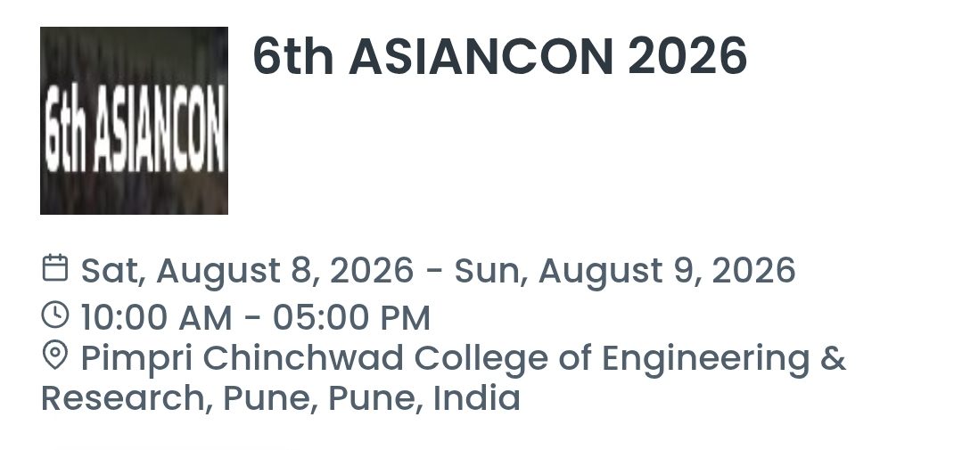 6th ASIANCON 2026