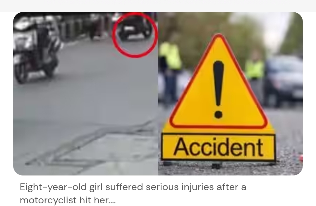 8-year-old schoolgirl injured in hit-and-run by motorcyclist riding in the wrong direction in Mumbai