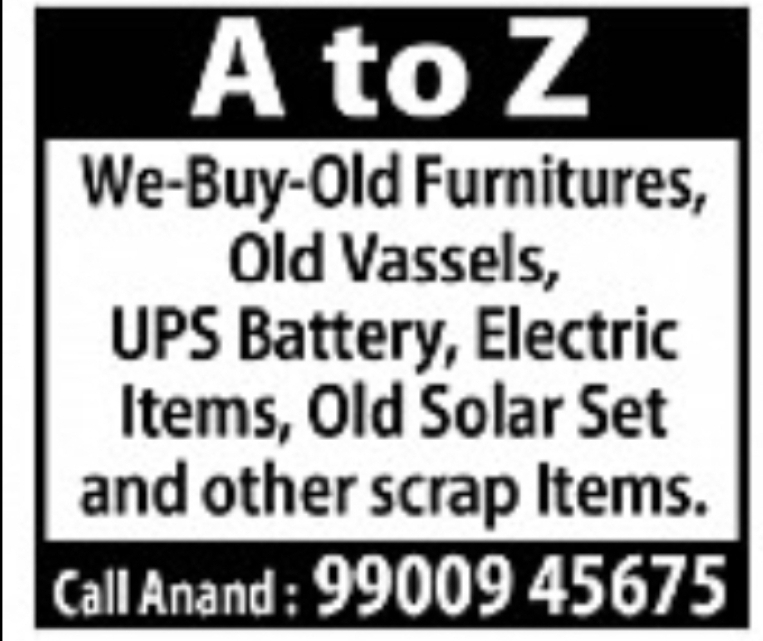 A to Z Scrap and Old Items Buyers