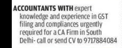 Accountant (GST & Compliance Expert)