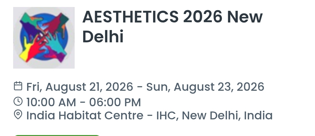 AESTHETICS 2026 New Delhi