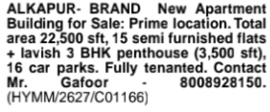 ALKAPUR – Brand New Apartment Building for Sale