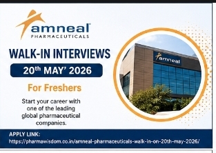 Amneal Pharmaceuticals – Walk-In Interviews