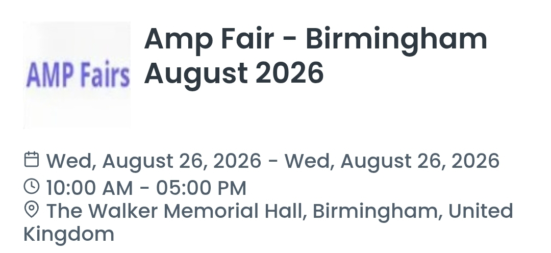 Amp Fair - Birmingham August 2026