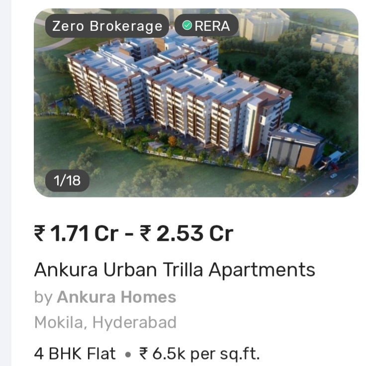 🏙  Ankura Urban Trilla – 4 BHK Premium Apartments
