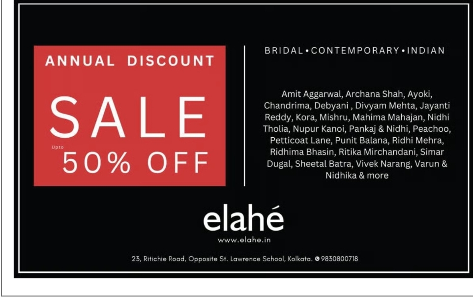 Annual Discount Sale at Elahe