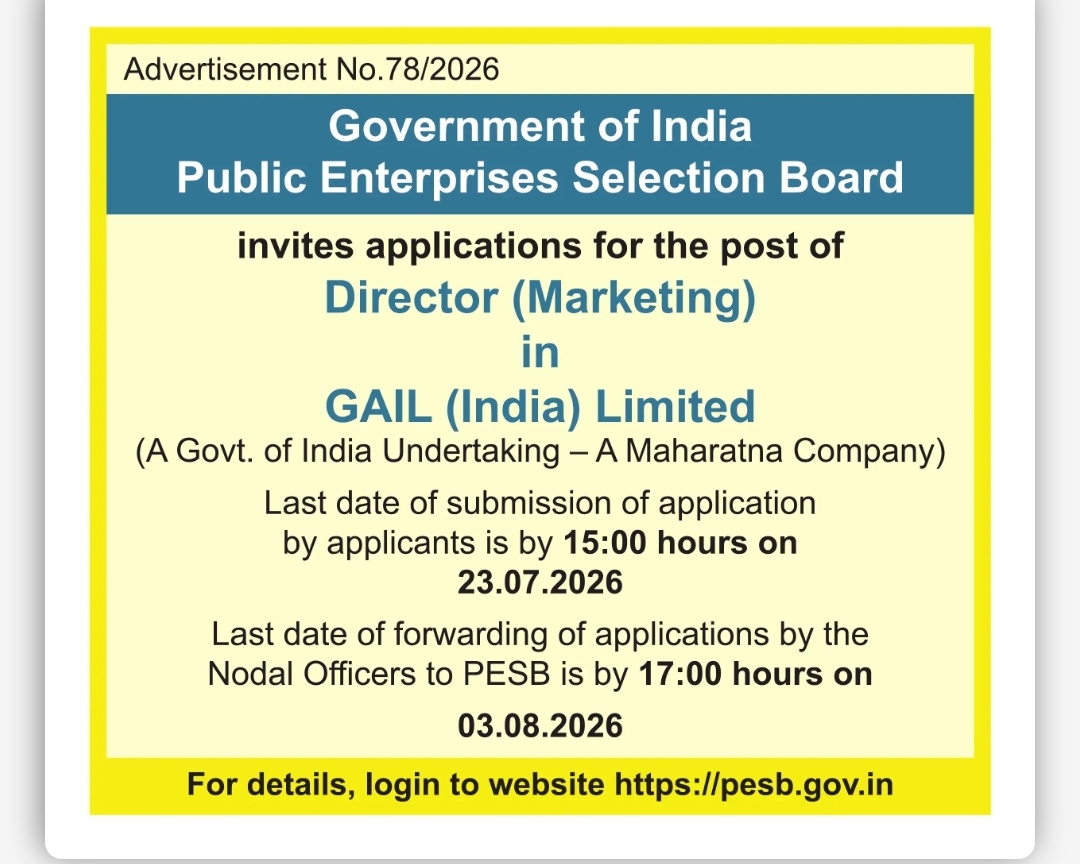 APPOINTMENT OF DIRECTOR (MARKETING) IN GAIL (INDIA) LIMITED