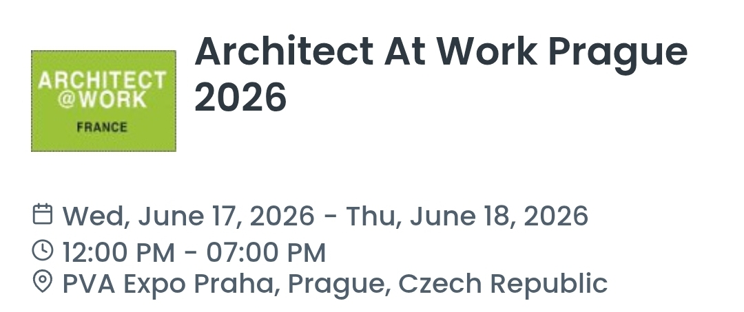 Architect At Work Prague 2026