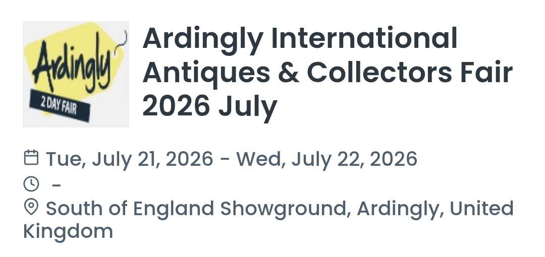 Ardingly International Antiques & Collectors Fair 2026 July