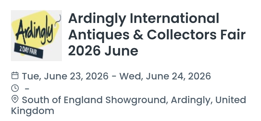 Ardingly International Antiques & Collectors Fair 2026 June