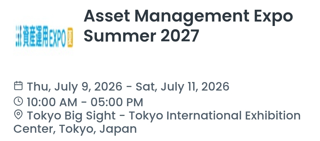 Asset Management Expo Summer 2027