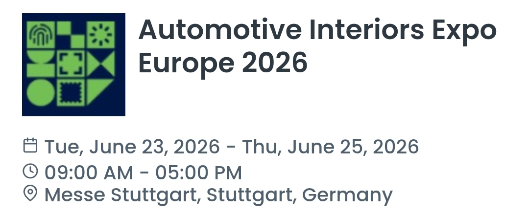 Automotive Interiors Expo Europe 2026