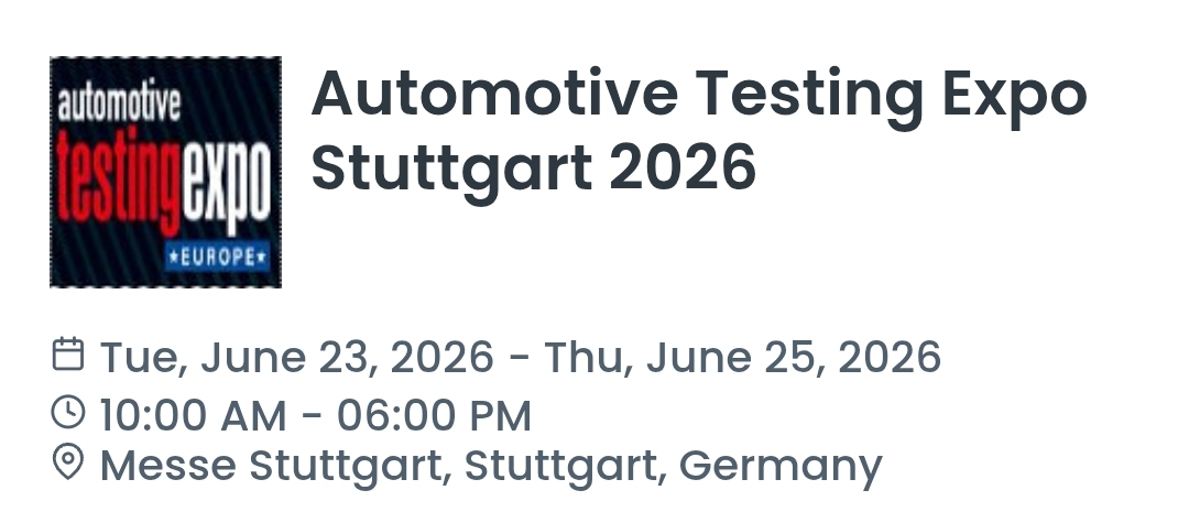 Automotive Testing Expo Stuttgart 2026