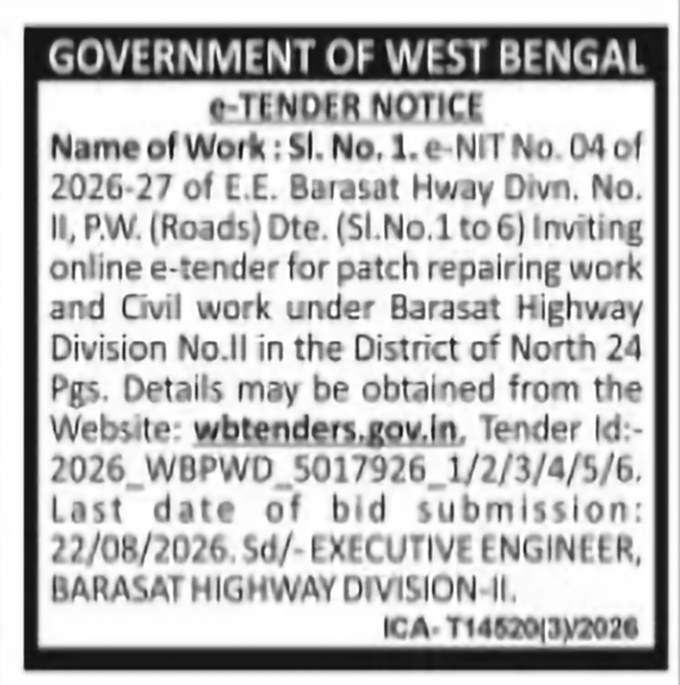 Barasat Highway Division – Patch Repairing & Civil Works