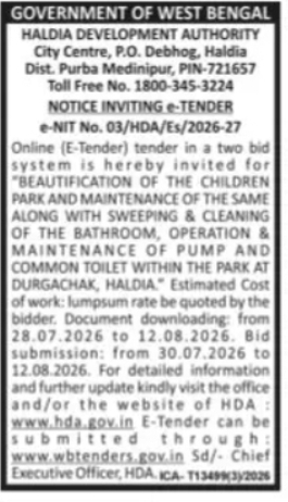Beautification & Maintenance of Children’s Park, Haldia