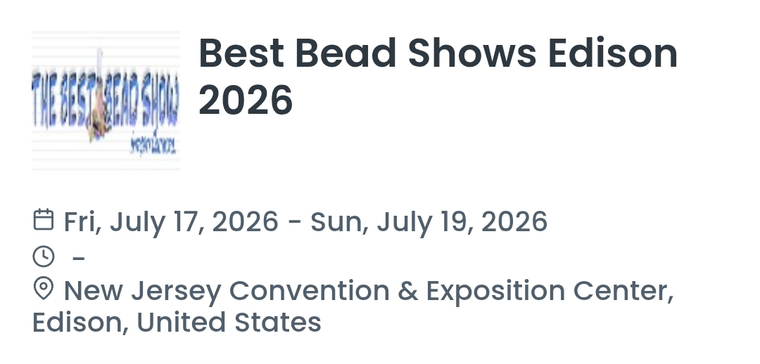 Best Bead Shows Edison 2026
