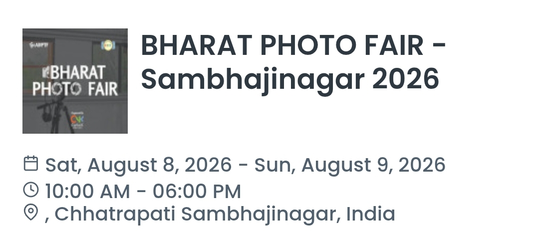 BHARAT PHOTO FAIR - Sambhajinagar 2026