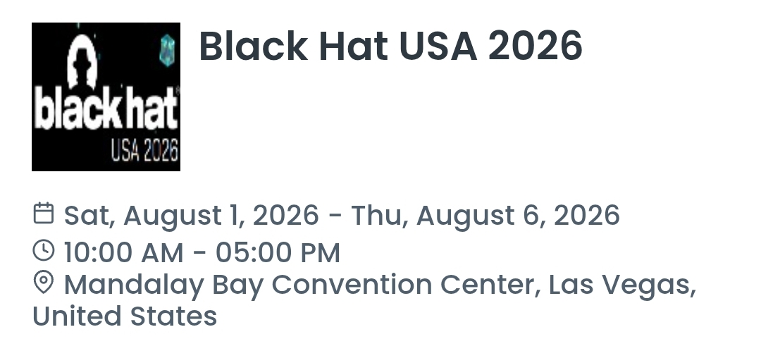 Black Hat USA 2026