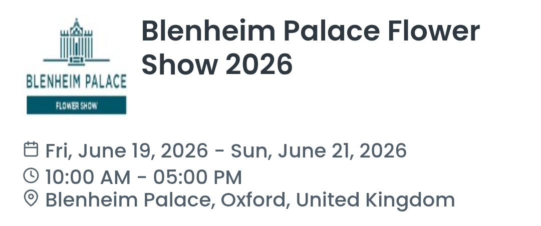 Blenheim Palace Flower Show 2026