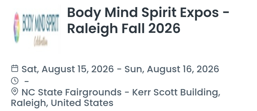 Body Mind Spirit Expos - Raleigh Fall 2026