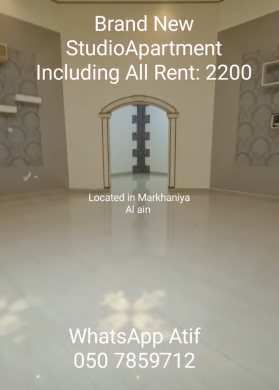 Brand New Studio Apartment – Markhaniya