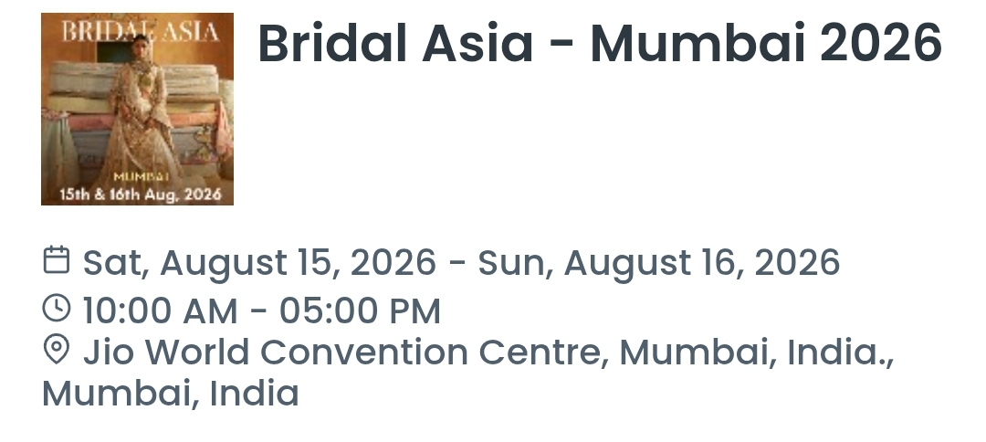 Bridal Asia - Mumbai 2026