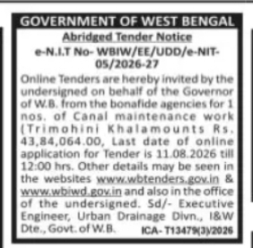 Canal Maintenance Work, Trimohini Khal