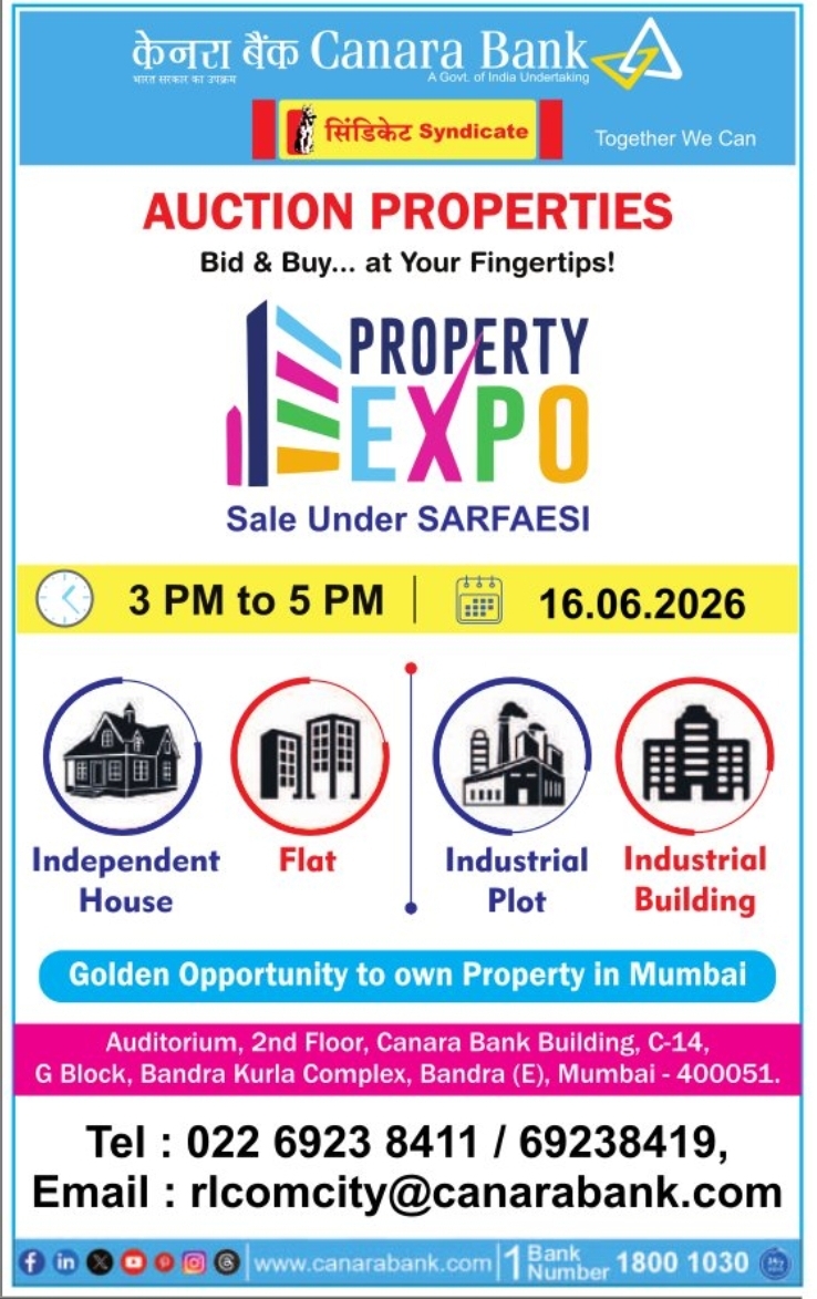 Canara Bank Property Expo 2026 – Mumbai